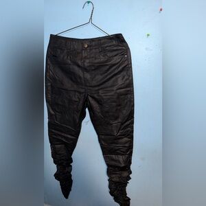 PrettyLittleThing Black Leather Pants